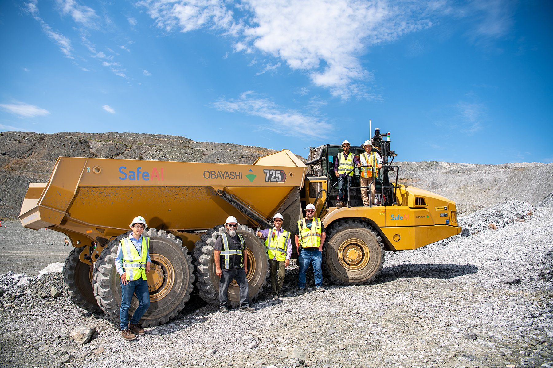 Image 7: Obayashi’s partnership with SafeAI to create an autonomous dump truck.